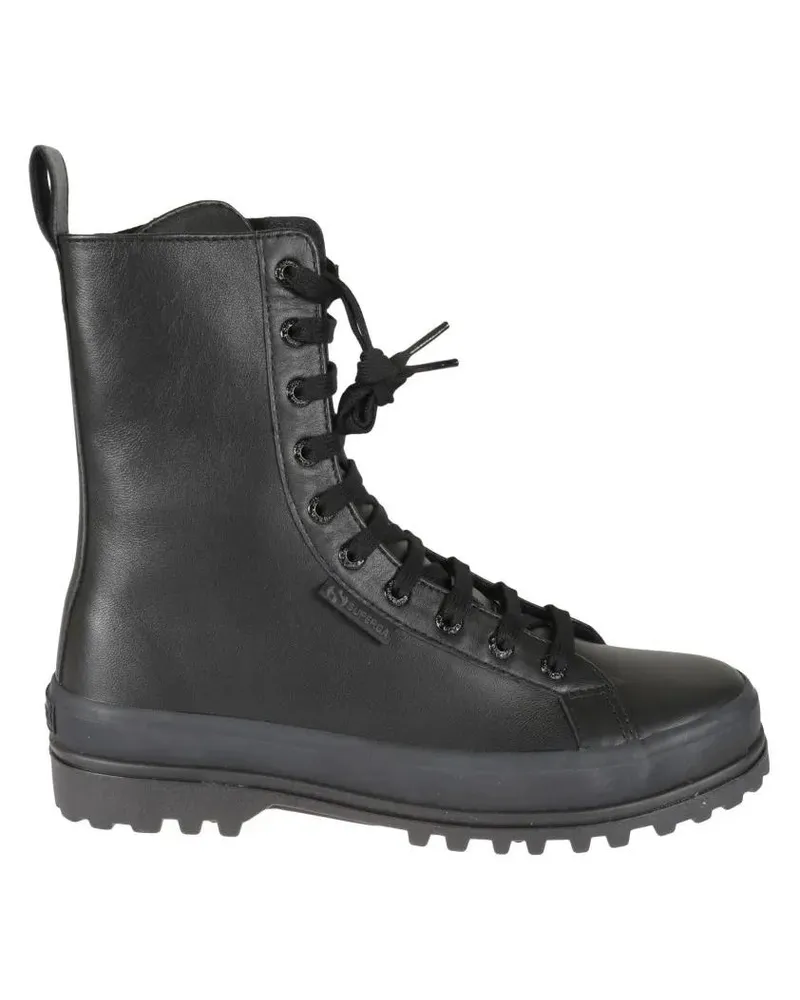 Superga Stiefel 2641Alpina High Nappa Boots schwarz Schwarz