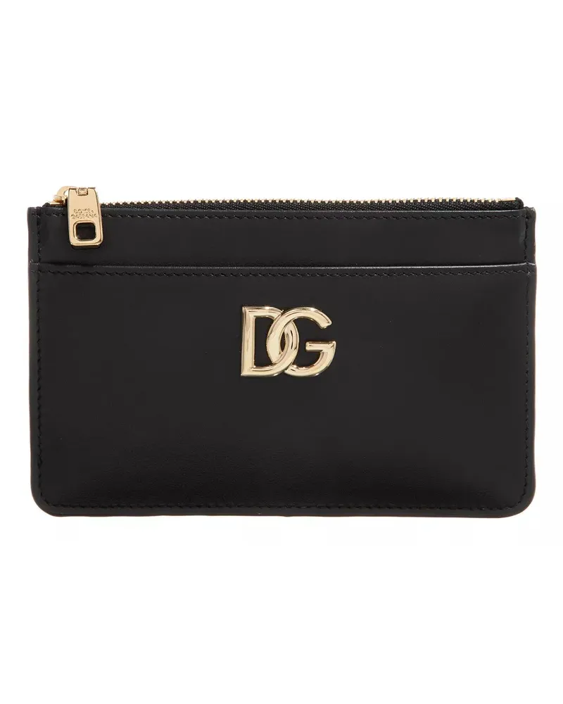 Dolce & Gabbana Portemonnaie Zip Card Holder schwarz Schwarz