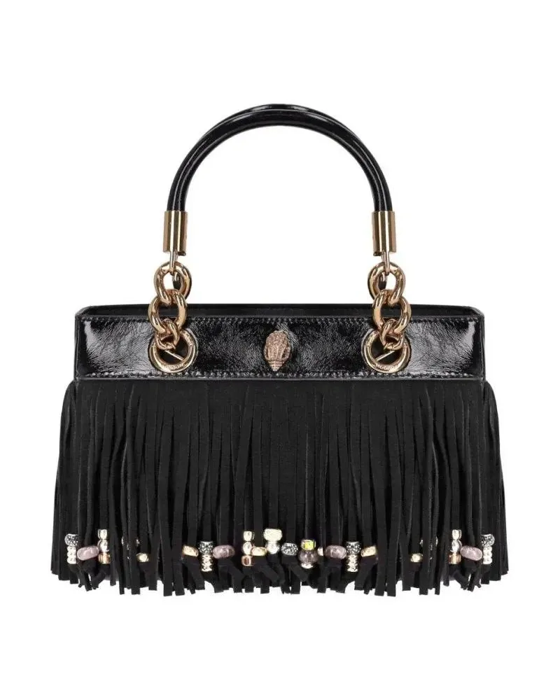 Kurt Geiger Crossbody Bags Kensington Fringe Black Handbag schwarz Schwarz