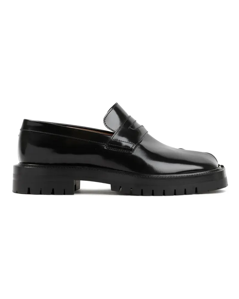 Maison Margiela Loafer Black Leather Tabi County Loafer schwarz Schwarz