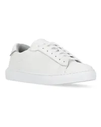 Fabiana Filippi Sneakers White Pebbled Leather Sneakers Weiß