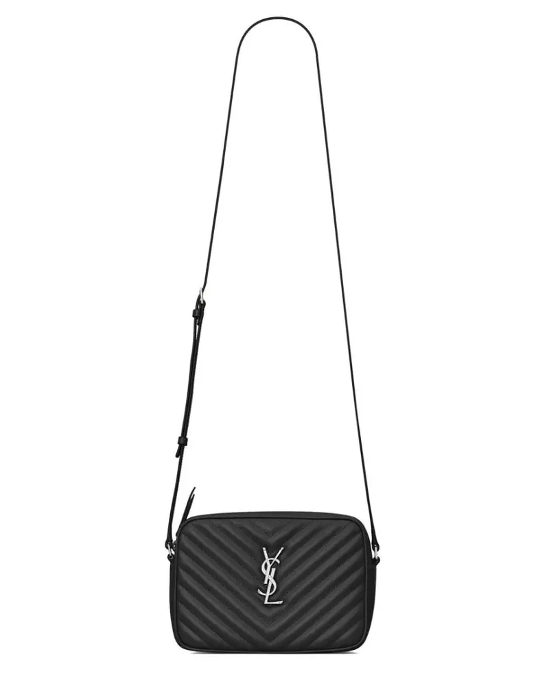 Saint Laurent Hobo Bags "Lou" Camera Bag schwarz Schwarz