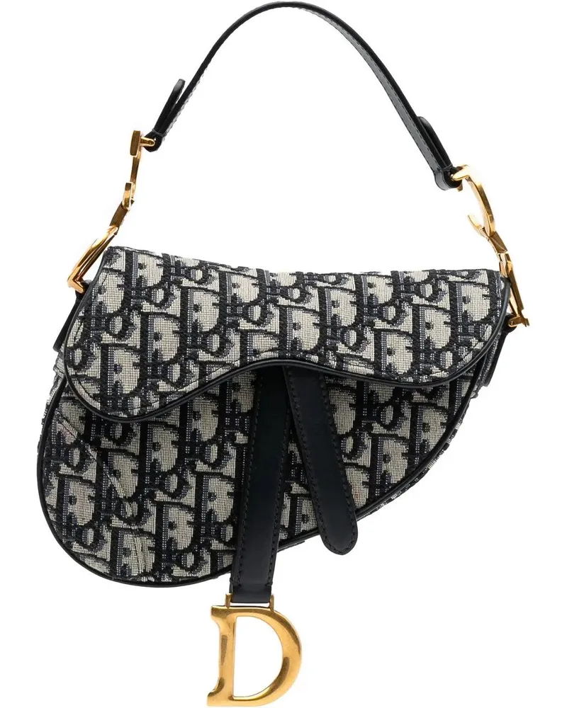 Dior Hobo Bags 2019 Mini Oblique Canvas Saddle Bag beige Beige