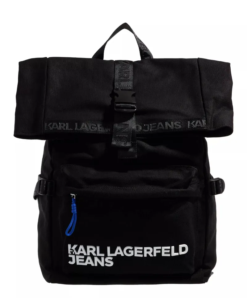 Karl Lagerfeld Rucksäcke Utility Canvas Roll Backpack Schwarz