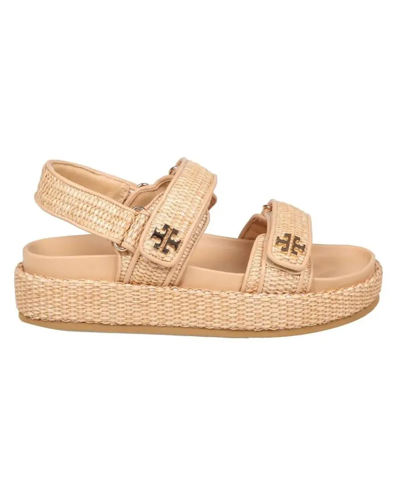 Tory Burch Sandalen Kira Sport Sandal In Natural Raffia braun Braun
