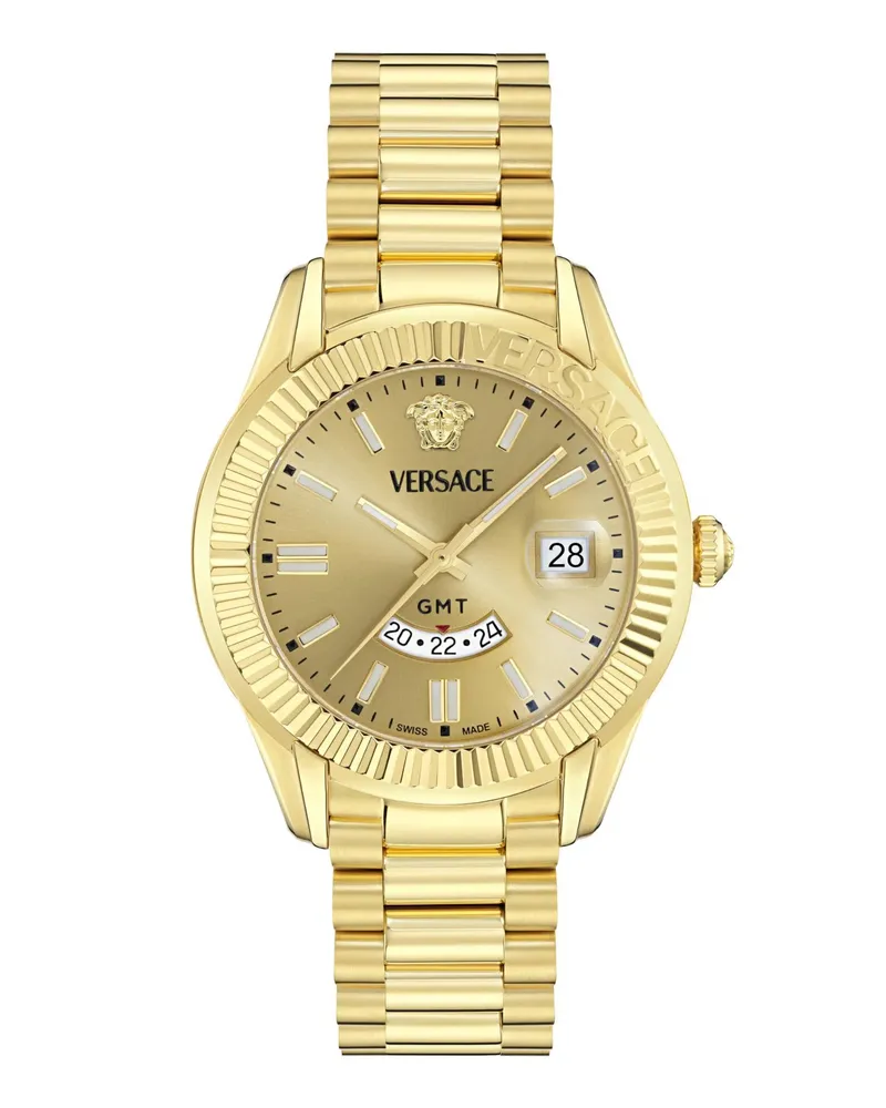 Versace Uhren Gmt Quarz-Analoguhr  Apodis gold Gold