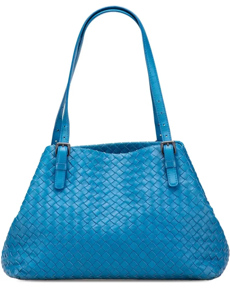 Bottega Veneta Shopper Medium Nappa Intrecciato Cesta Tote blau Blau
