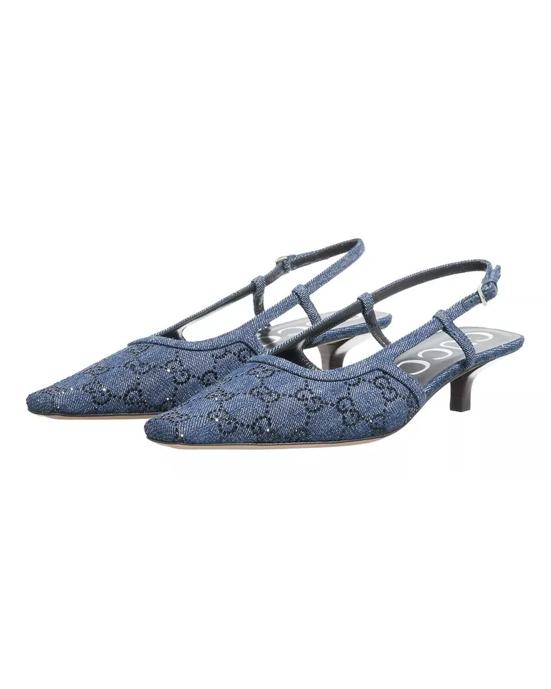 Gucci Pumps & High Heels GG Denim Pumps Blau