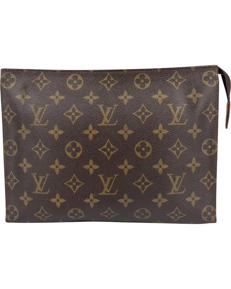 Louis Vuitton Crossbody Bags  Canvas Monogram Poche Toilette 25 Cl braun Braun
