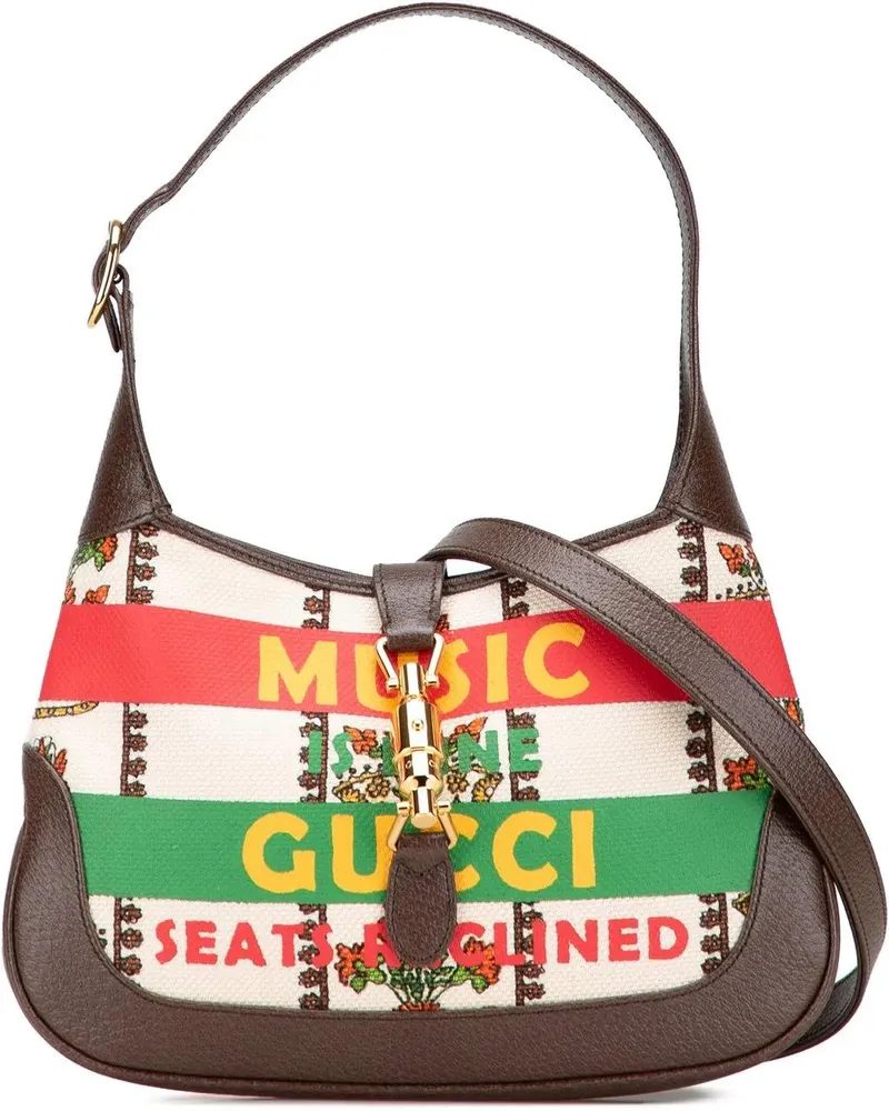 Gucci Hobo Bags Small Canvas 100 Centennial Music Jackie 1961 Cros braun Braun