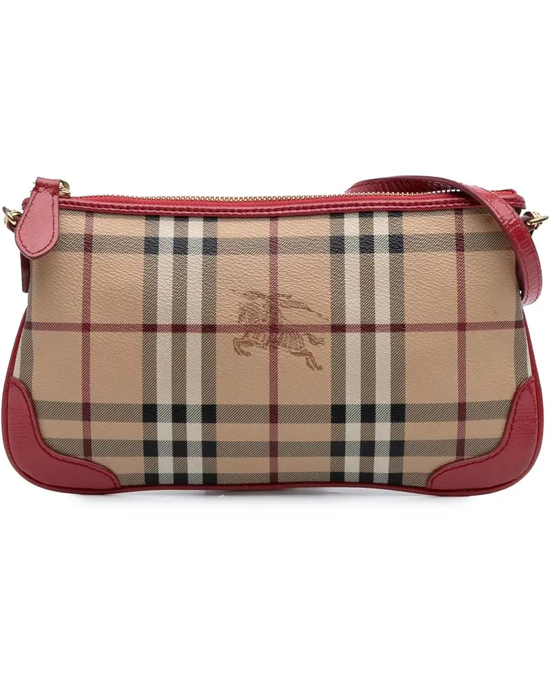 Burberry Hobo Bags 2000-2017 Haymarket Check Coated Canvas Peyton Cro braun Braun