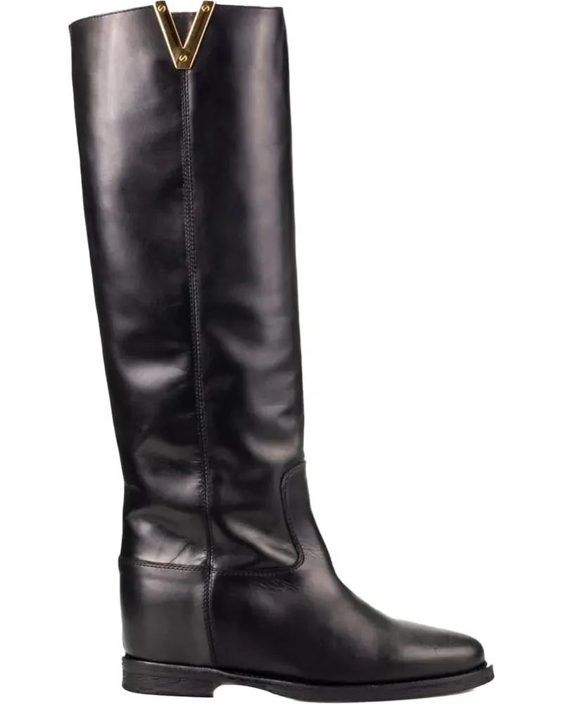 Via Roma 15 Stiefel Boots Black schwarz Schwarz