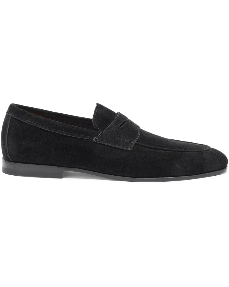Santoni Loafer Men's suede Carlo loafer weiß Weiß