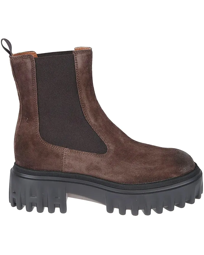 Hogan Stiefel H700 Chelsea Boots Brown braun Braun