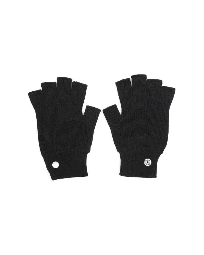 Rick Owens Handschuhe Black Wool Gloves schwarz Schwarz