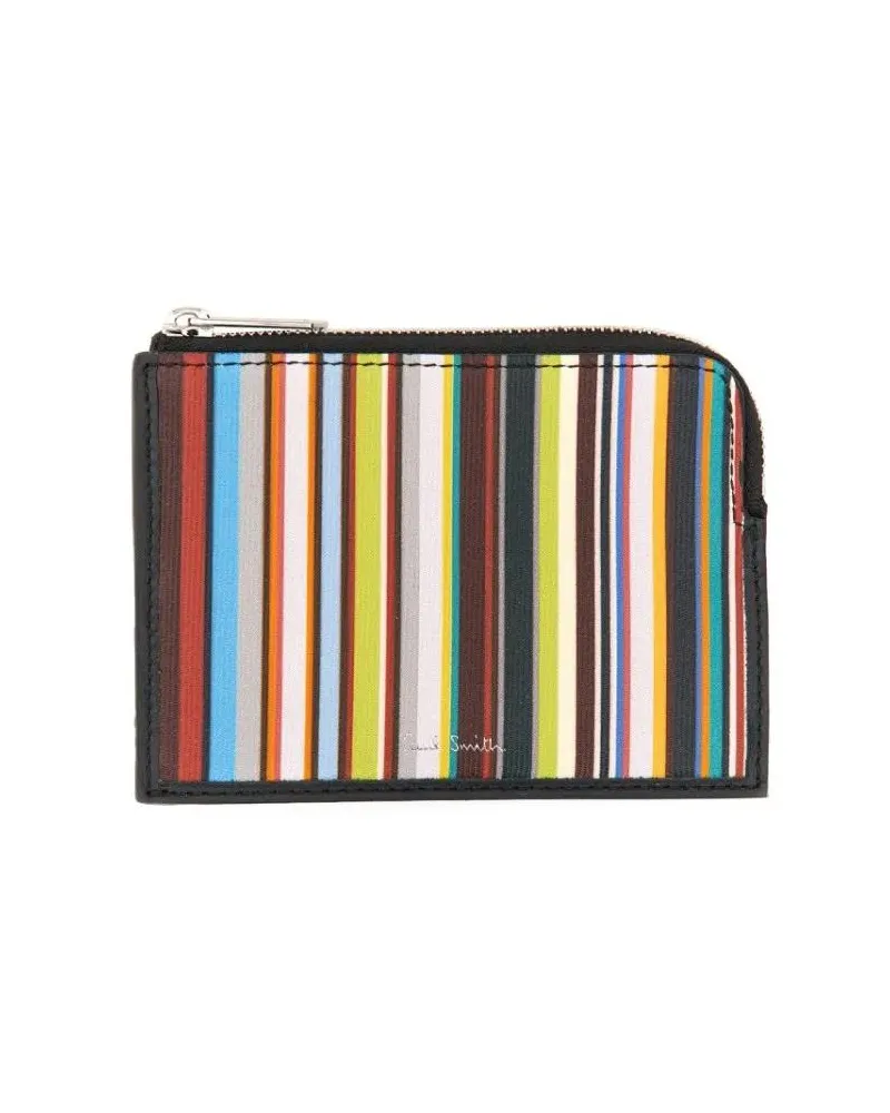 Paul Smith Portemonnaies Signature Stripe Zipper Wallet bunt Bunt