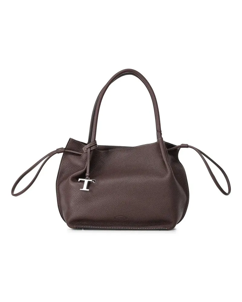 TOD'S Crossbody Bags Beuteltasche aus Leder braun Braun