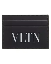 Valentino Garavani Portemonnaies Logo Print Cardholder Schwarz