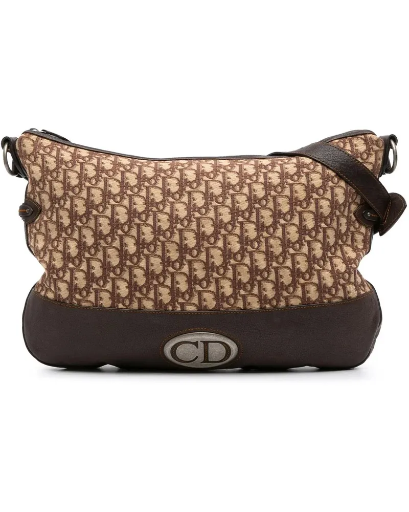 Dior Hobo Bags Oblique Canvas Crossbody braun Braun