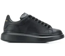 Low-Top Sneaker Oversized Black Leather Sneakers schwarz