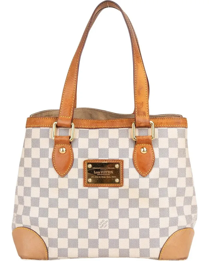 Louis Vuitton Crossbody Bags  Damier Azur Monogram Hampstead PM Ha weiß Weiß