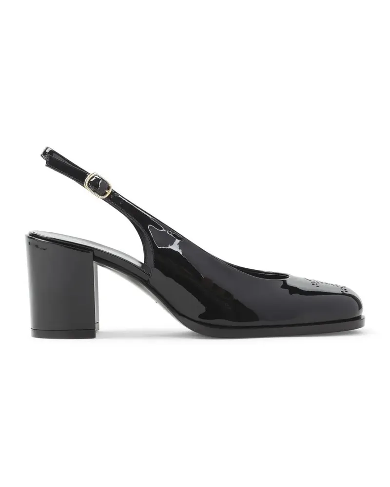 Celine Slipper & Pantoletten Perforated Triomphe Slingback schwarz Schwarz