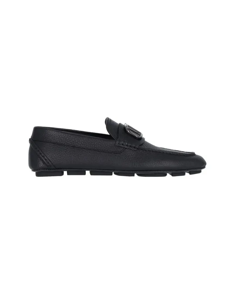 Valentino Garavani Loafer Vlogo' Moccasins – Black schwarz Schwarz