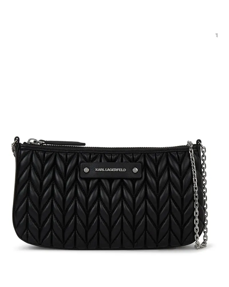 Karl Lagerfeld Portemonnaie K/Weave Mini-Umhängetasche schwarz Schwarz