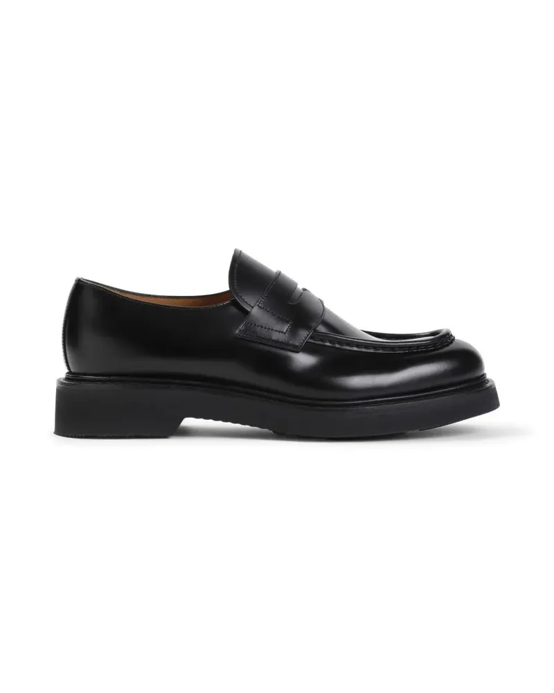 Church's Loafer Calf Leather Loafers With Durable Rubber Soles And schwarz Schwarz