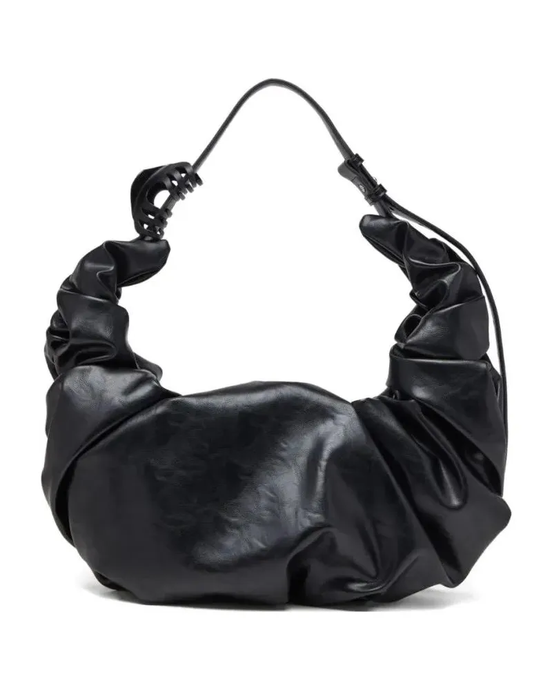 Diesel Hobo Bags Contemporary Structured Bag With Practical Compart schwarz Schwarz
