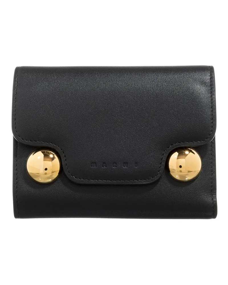 Marni Portemonnaie Trifold schwarz Schwarz