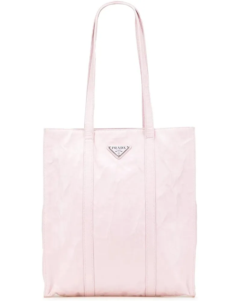 Prada Shopper Small Nappa Antique Tote rosa Gold