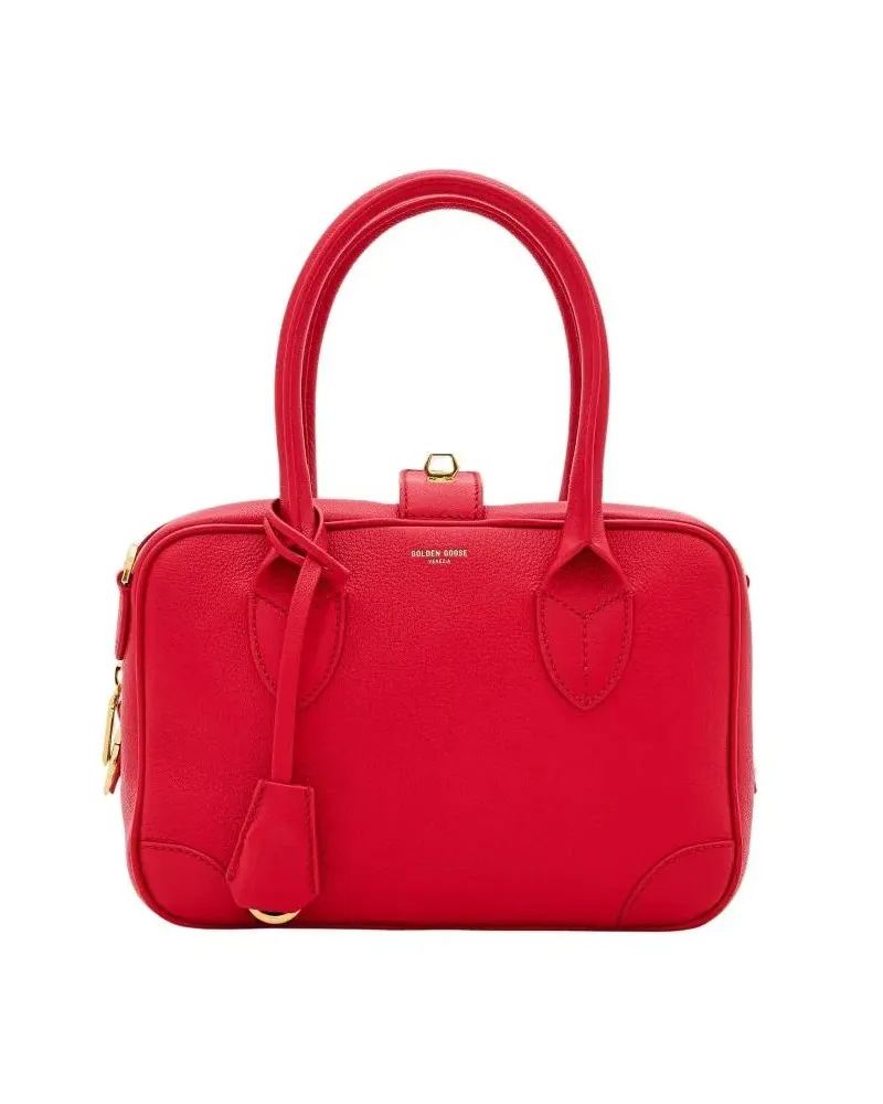 Golden Goose Hobo Bags Red Leather Handbag With Detachable Strap rot Rot