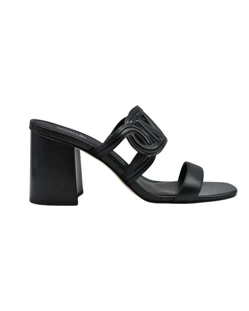 Michael Kors Slipper & Pantoletten Block Heel Mules With Signature Detail And Fit schwarz Schwarz