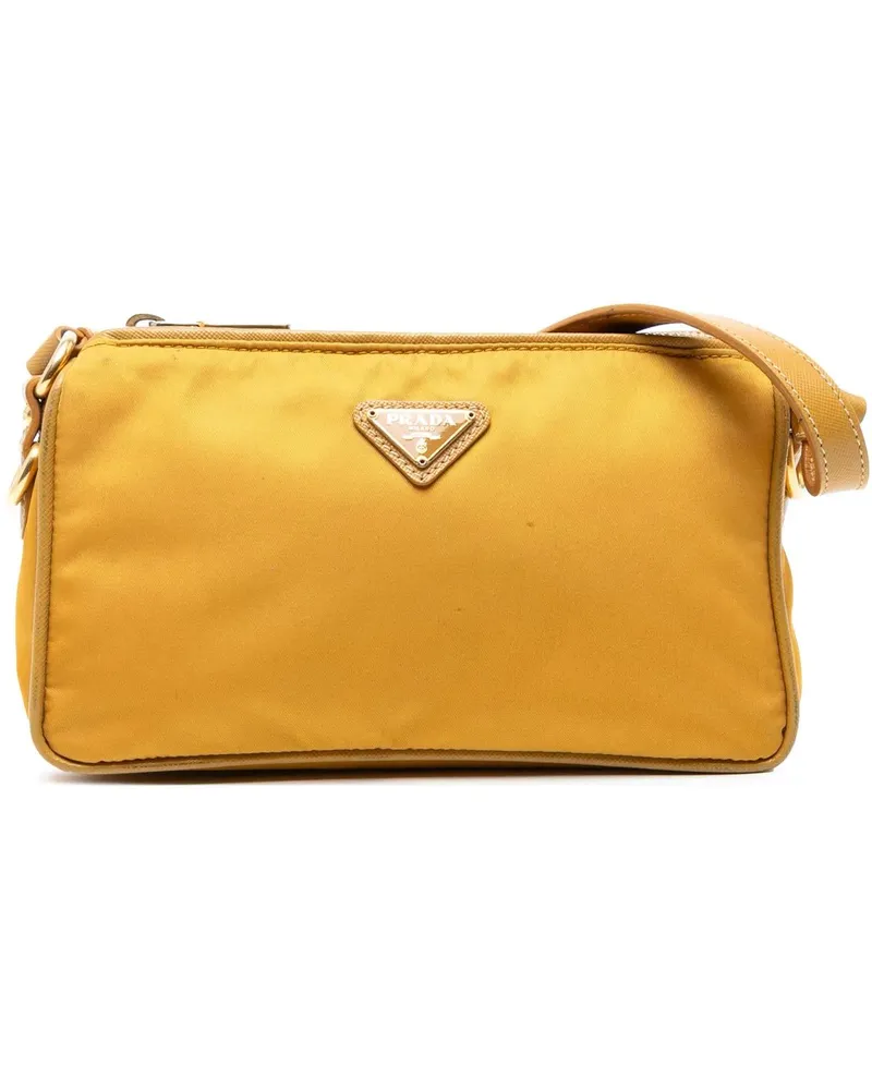 Prada Hobo Bags Tessuto Shoulder Bag gelb Gelb