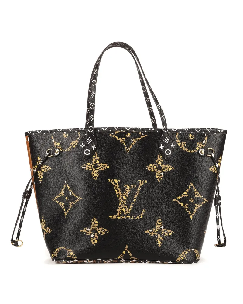 Louis Vuitton Crossbody Bags Ltd. Ed. Jungle Neverfull MM schwarz Schwarz