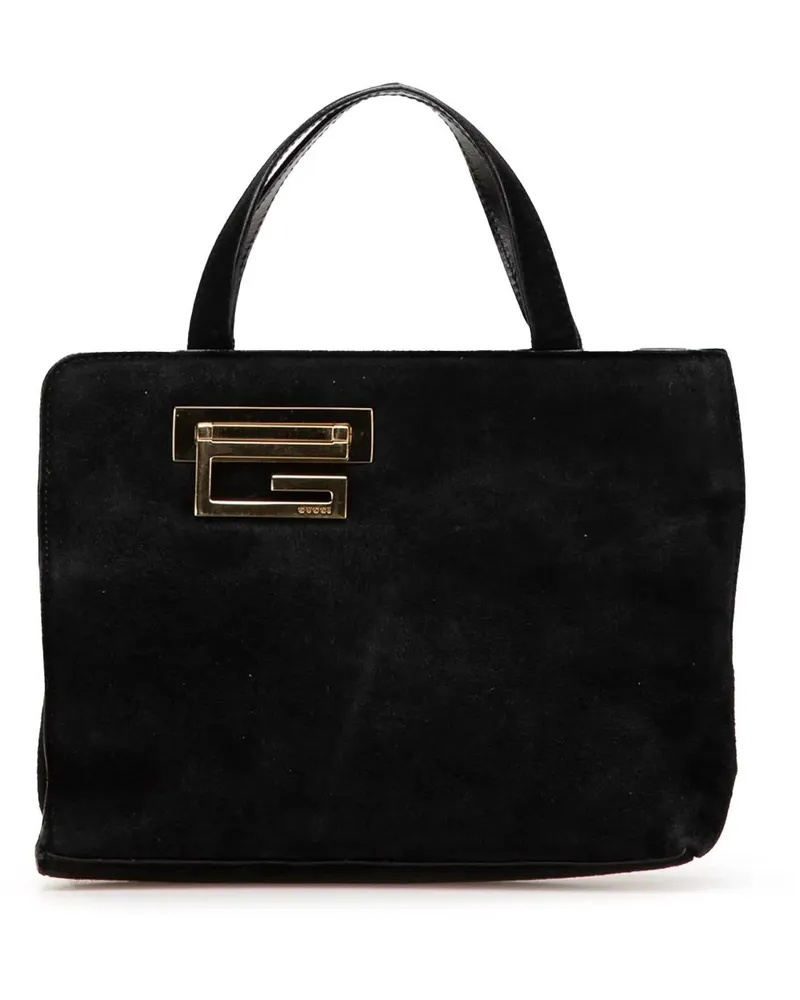 Gucci Crossbody Bags 20th Suede Handbag schwarz Schwarz