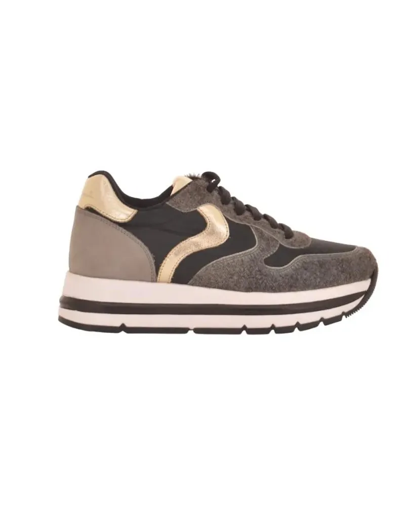 Voile Blanche Low-Top Sneaker Platform Sneakers With Textured Accents beige Beige