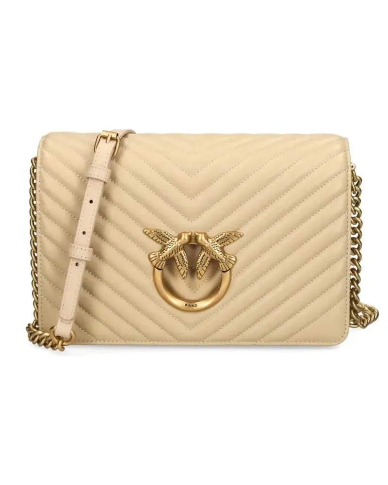 Pinko Hobo Bags Love Click Shoulder Bag beige Beige