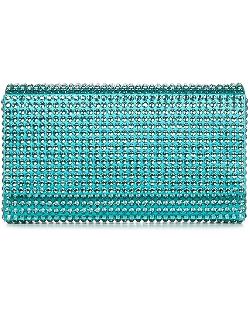 Amina Muaddi Clutches Green Clutch Bag blau Blau