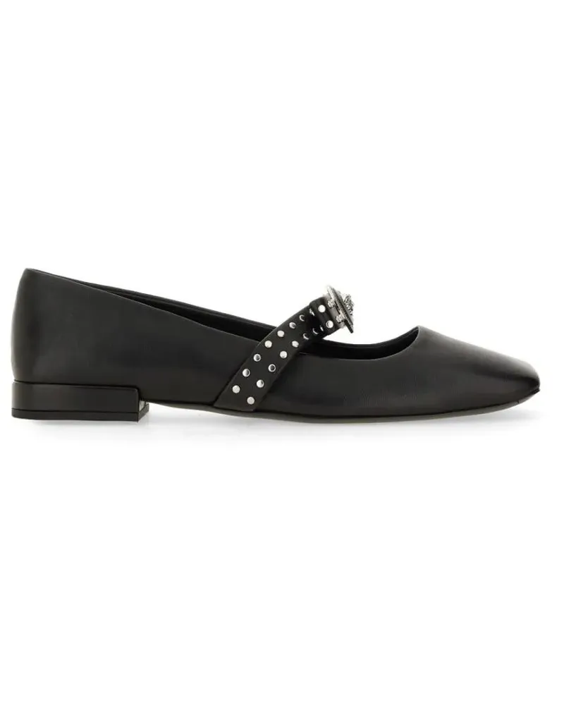 Versace Ballerina "Gianni" Ribbon With Studs schwarz Schwarz