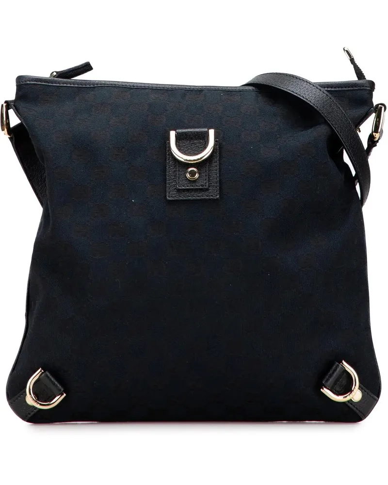 Gucci Hobo Bags GG Canvas Abbey D Ring Crossbody blau Blau