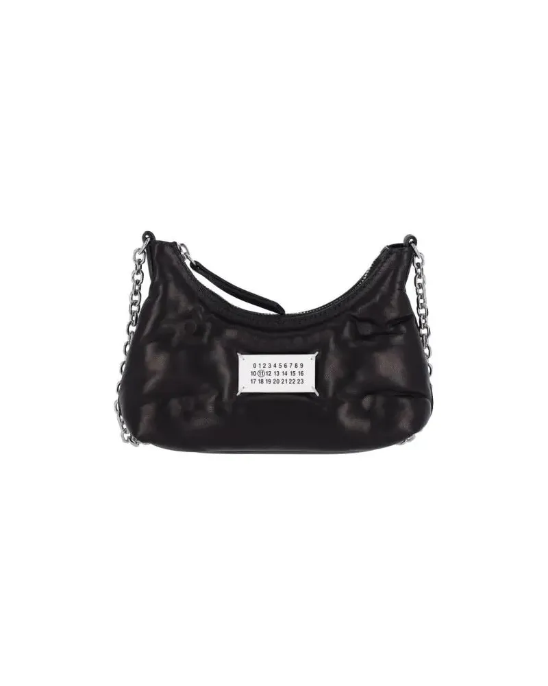 Maison Margiela Hobo Bags "Glam Slam" Micro Bag – Black schwarz Schwarz
