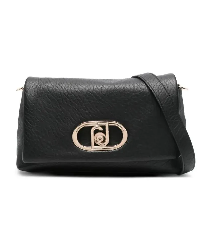 Liu Jo Crossbody Bags Textured Black Handbag With Gold-Tone Hardware schwarz Schwarz