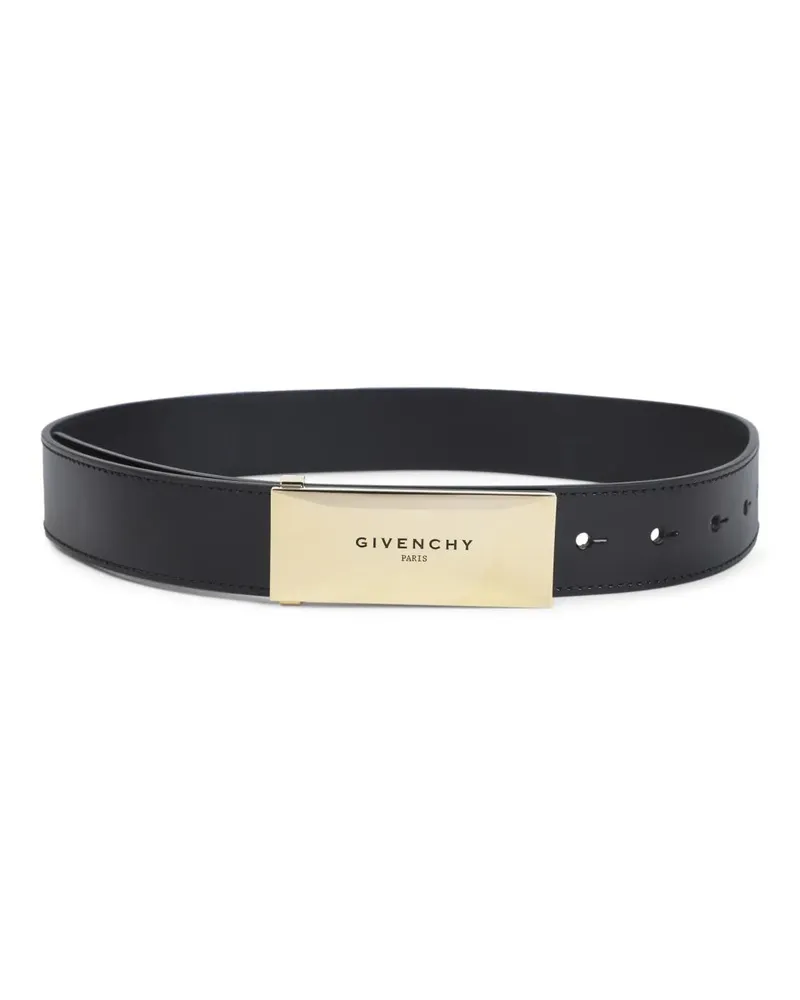 Givenchy Gürtel Calf Leather Belt With Polished Metal Buckle schwarz Schwarz