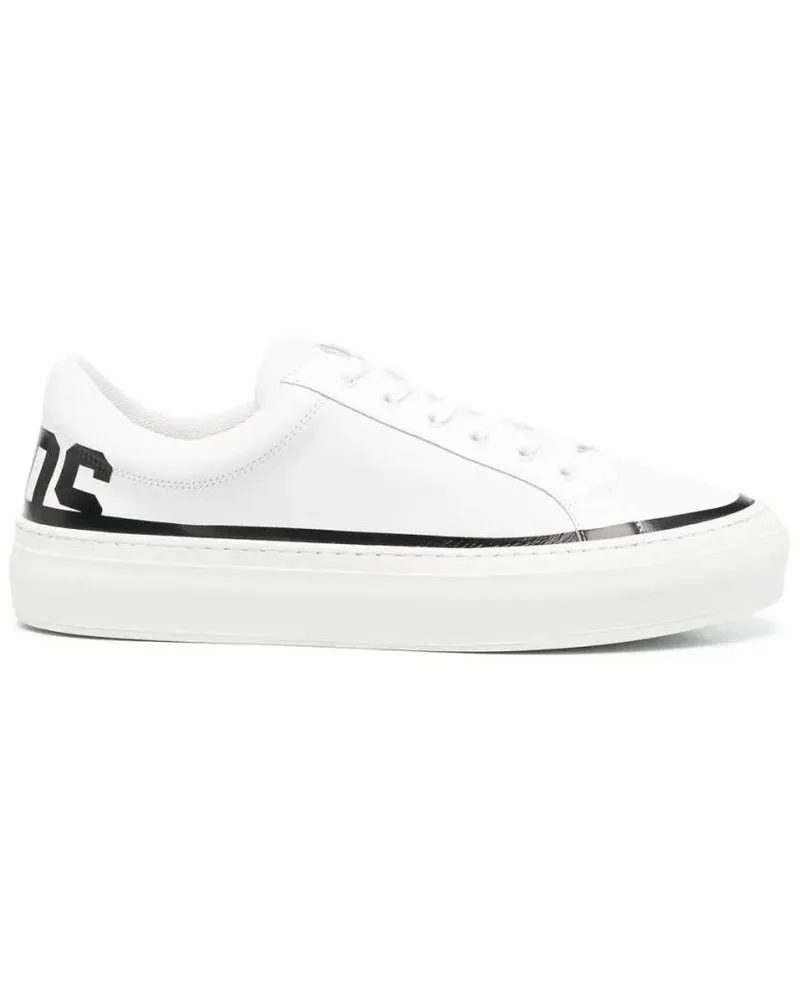 GCDS Low-Top Sneaker Leather Logo Sneakers weiß Weiß