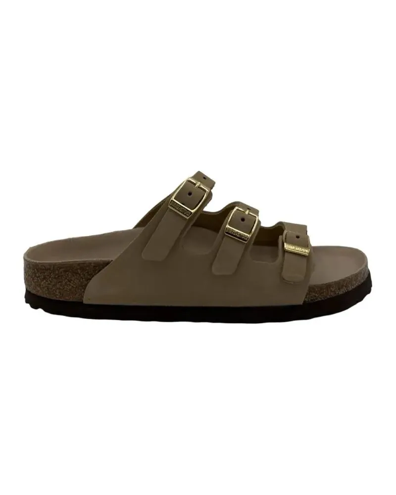Birkenstock Sandalen Florida Sandcastle Nubuck Leather Sandals With Adj schwarz Schwarz