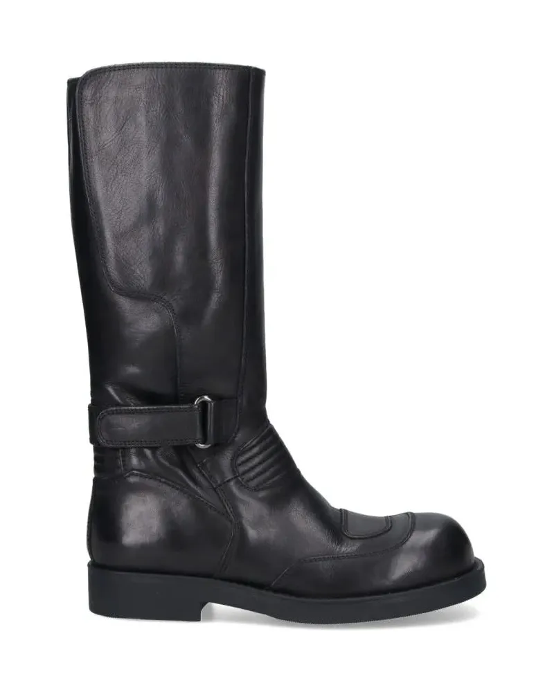 Maison Margiela Stiefel Timeless All-Black Boots With Classic Silhouette schwarz Schwarz