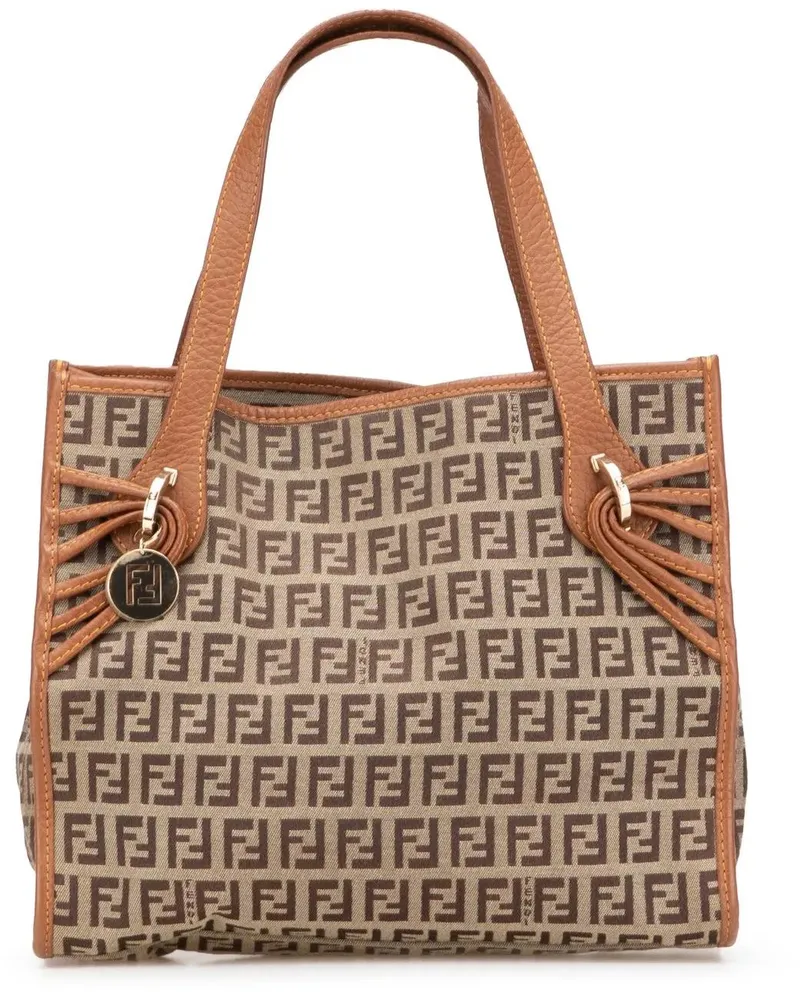 Fendi Crossbody Bags Zucchino Canvas Handbag braun Braun