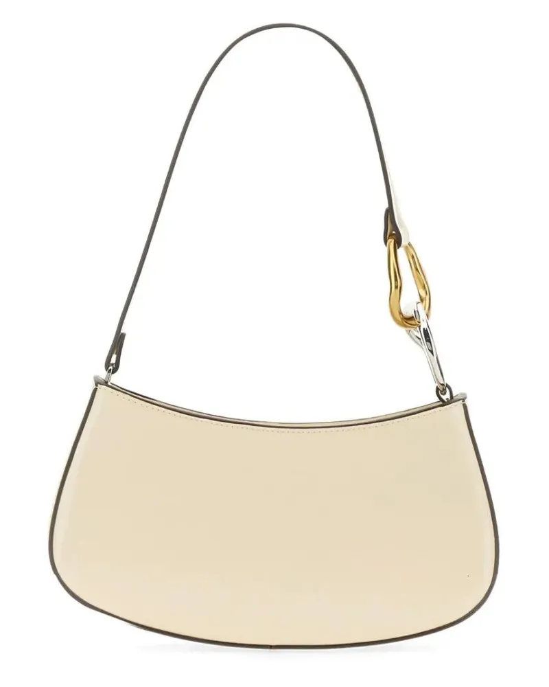 STAUD Hobo Bags Crescent-Shaped Handbag With Gold And Silver Hardw beige Beige